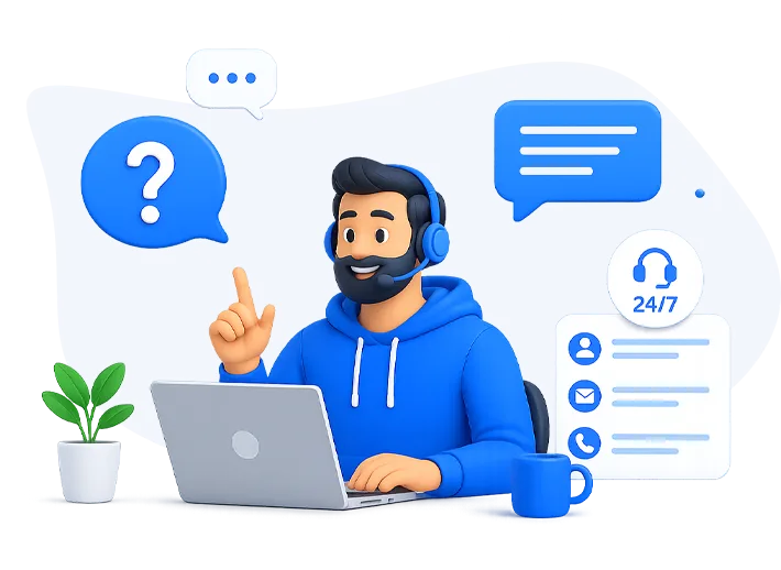 تماس و مشاوره قبل از دریافت خدمات دیجیتال مارکتینگ توسط تیم پشتیبانی آژانس دیجیتال مارکتینگ فندق